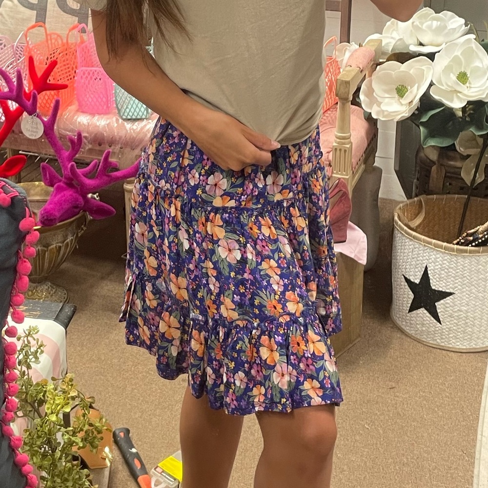 Midi Floral Skirt